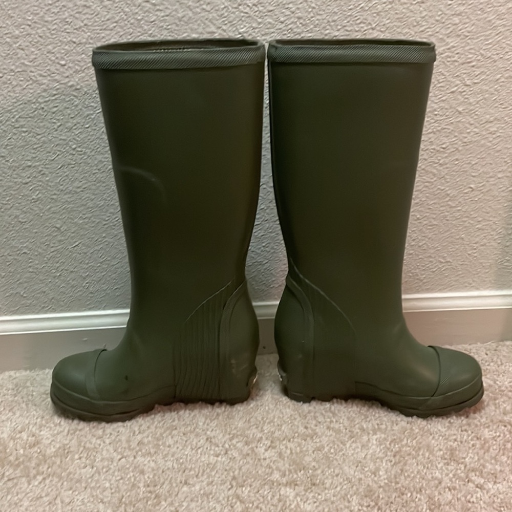 SOREL Women's Olive Green Waterproof Rain Boots - Picture 5 of 11